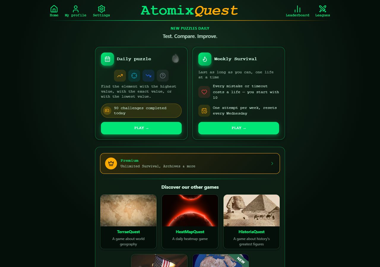 AtomixQuest — aperçu
