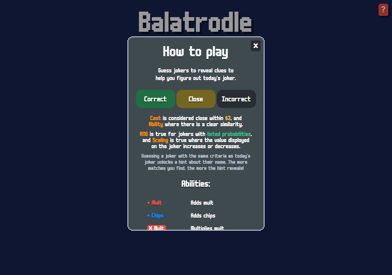 Balatrodle — aperçu