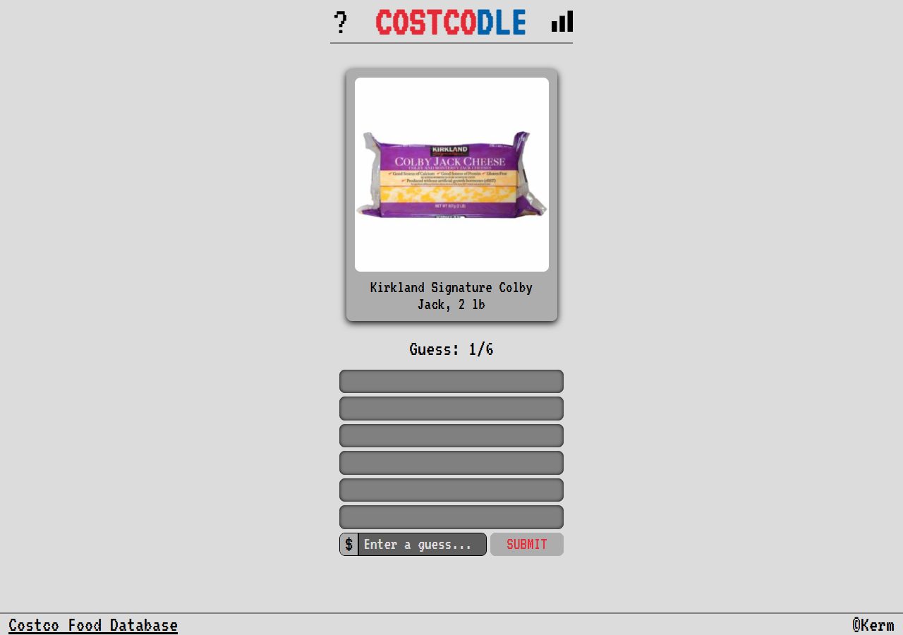 Costcodle — aperçu