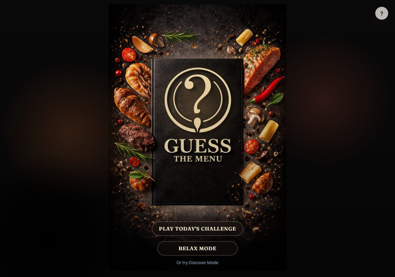 Guess the Menu — aperçu