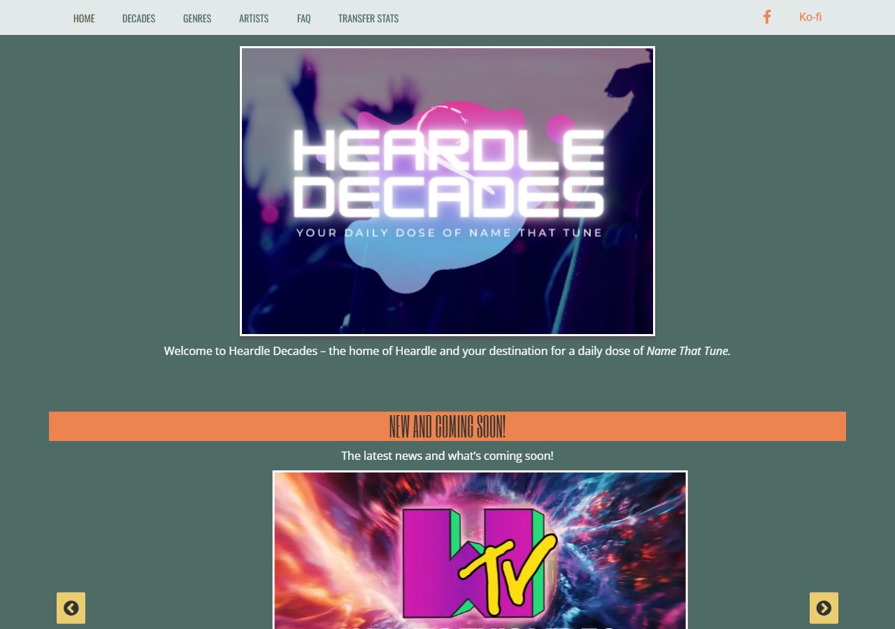 Heardle Decades — aperçu
