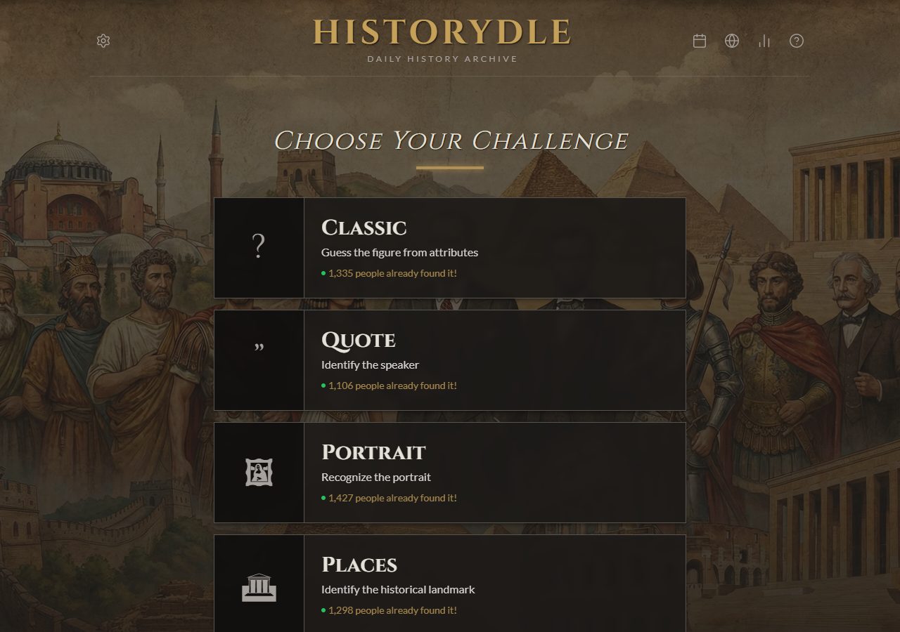Historydle — aperçu