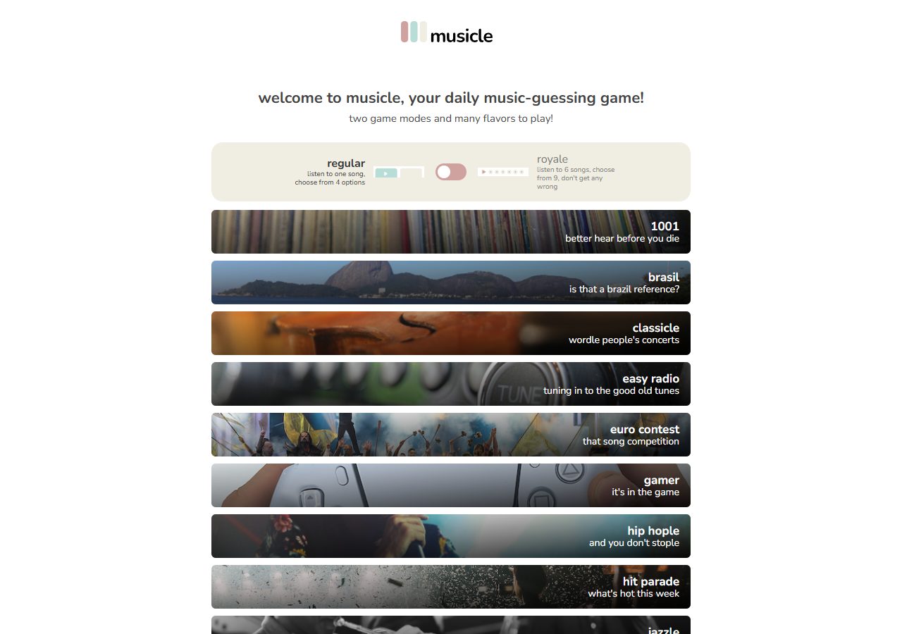 Musicle — aperçu