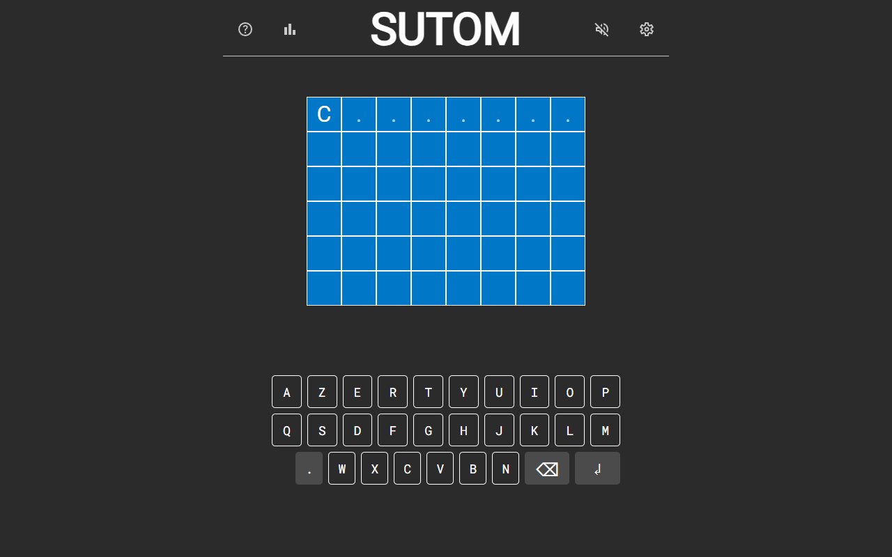 SUTOM — aperçu