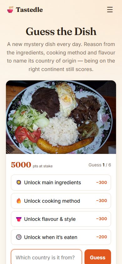 Tastedle — aperçu