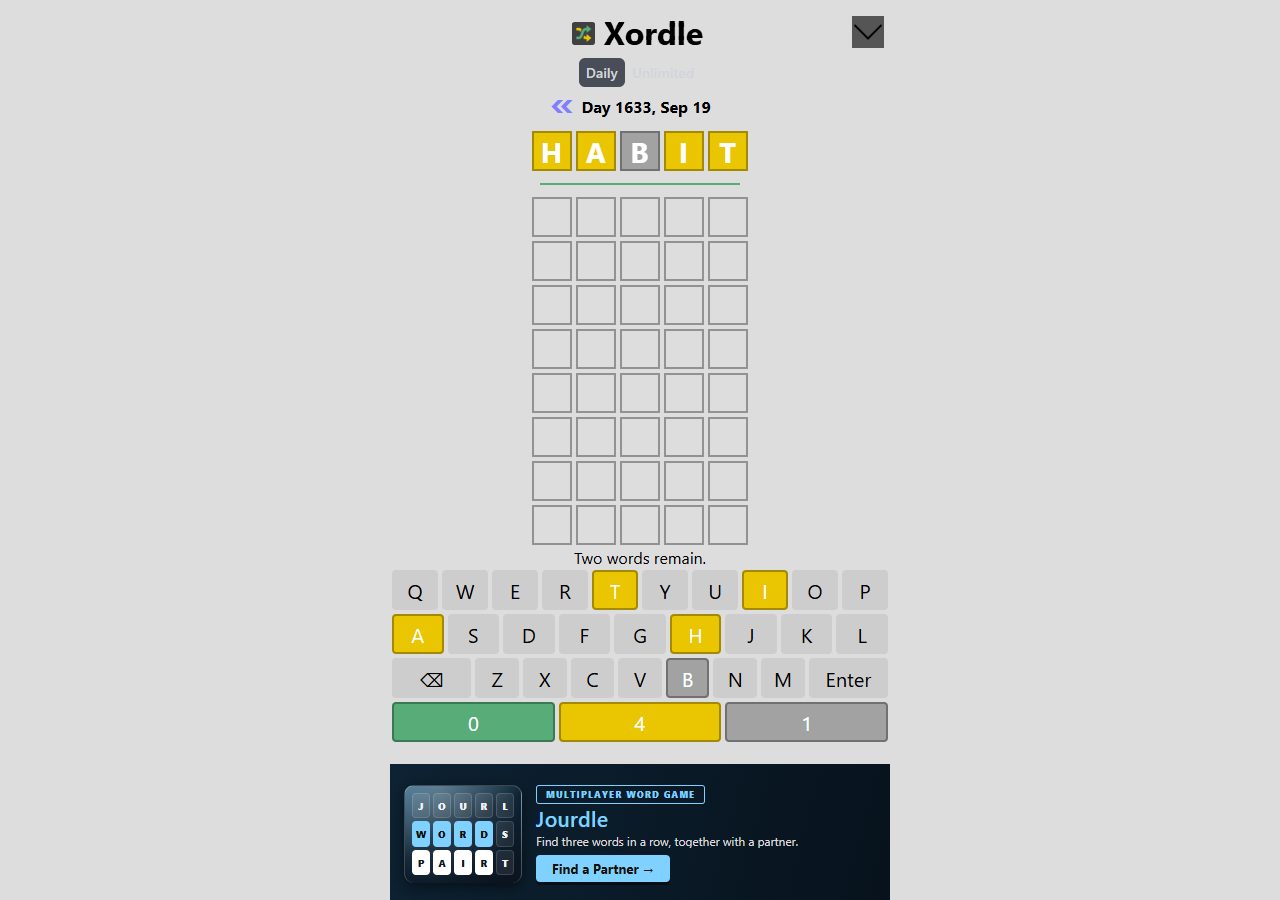 Xordle — aperçu